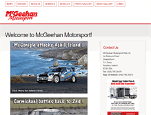 Tablet Screenshot of mcgeehanmotorsport.com